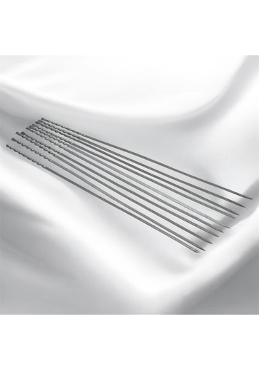 Mangal Seti 30 Parça 10 Kare Ciğer Şiş,10 Burgulu Şiş,10 Ciğer