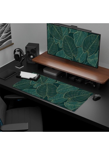 Sones Ofis/oyun İçin Çiçek Ve Ağaç Temalı Mouse Pad Masa Matı 300x600x3mm No.2