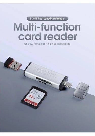 Daytona Ads-103 Type-C=Usb3.0 Otg Veri+Kart Ok Ad