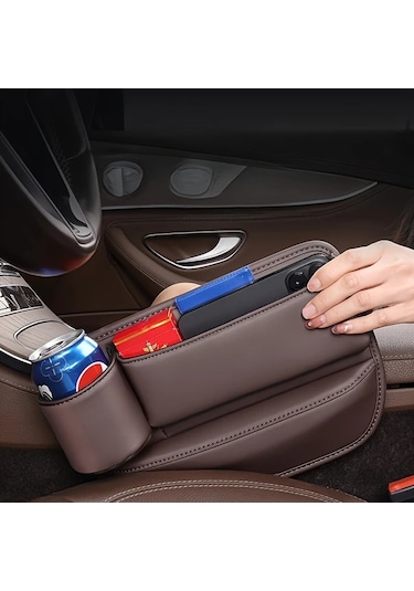 Dashanshop Evrensel Araç Koltuğu Arası Organizer 2 Adet Siyah Çok Fonksiyonlu Saklama