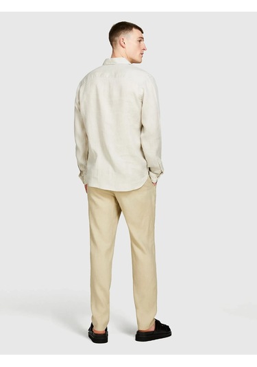 Sisley %100 Keten Regular Fit Gömlek Erkek Bej Gömlek - 325p5bkusq029 Sisley %100 Keten Regular Fit Gömlek Erkek Bej Gömlek - 325p5bkusq029