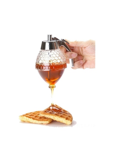 Xindoker Akrilik Honik Depolama Kabı, Uçlu Ağızlı Sıkma Dispenser, Konforlu Bal Ve Reçel Dağıtıcı, Modern Mutfak Gereci Diğer