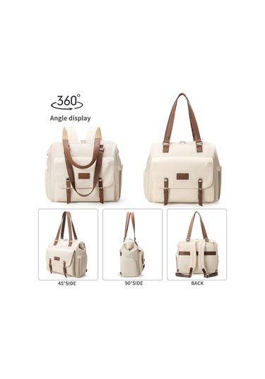 Jialan Büyük Kapasiteli Çok Fonksiyonlu Üç Kullanımlı Çapraz Bej