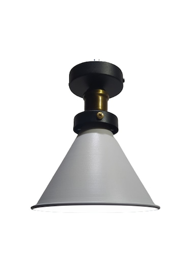 MYLİGHTS RETRO RUSTİK PLPFONYER TAVAN AVİZE ARMATÜR  18 CM EN Gri