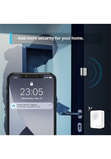 TP-Link Tapo T110 Wi-Fi Akıllı Kapı Pencere Temas Sensörü