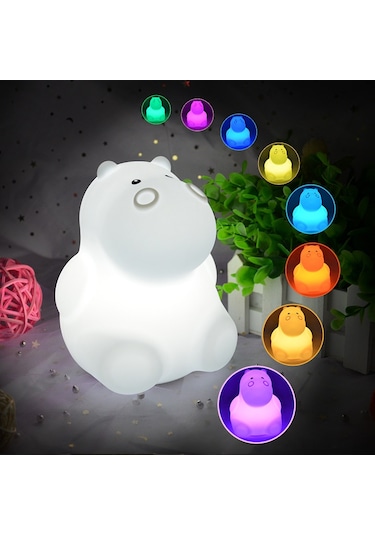 Teltree Büyük Boy Heykel Usb Şarjlı Kumandalı Silikon Gece Lambası - Otomatik Kapama, 1200mah Pil, 0.3-0.8w - Oturma Odası, Yatak Odası, Masaj Aydınlatması Diğer