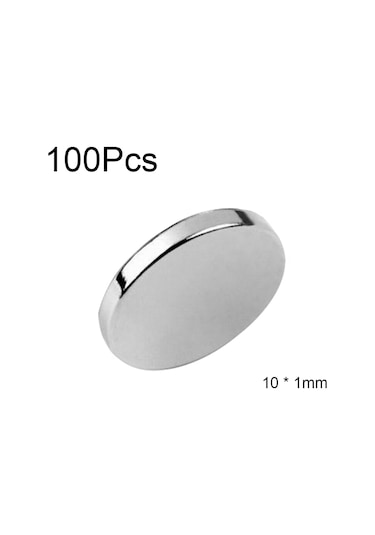 Samdoo 100 Adet 10x1mm N35 Çok Güçlü Blok Mıknatıslı, Dürtü Dayanıklı Ve Kararlı Performanslı Manyetik Parçalar