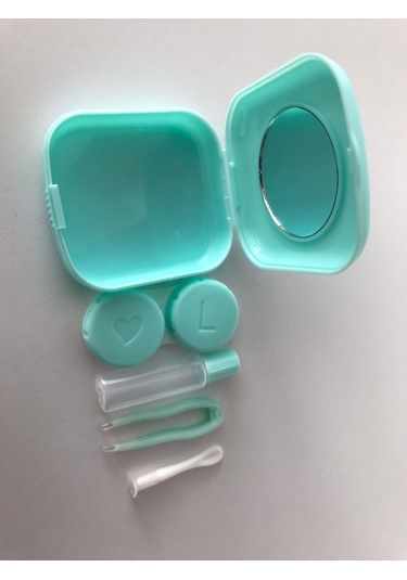 Lens Kutusu Ve Takma Aparatı Set Mini Turkuaz
