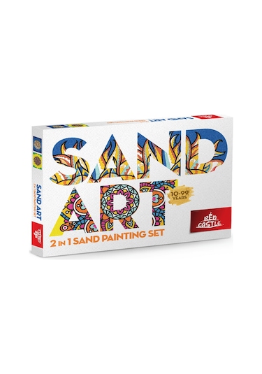 Yetişkin Kum Boyama Aktivite Seti, Sand Art Aslan Ve Vektörel 2in1-red Castle Ykt-01