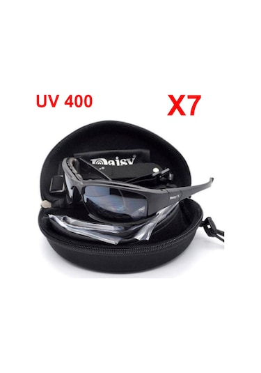 Daisy X7 Uv400 Polarize Değişebilir 4 Lensli Motorsiklet Gözlüğü N11.416