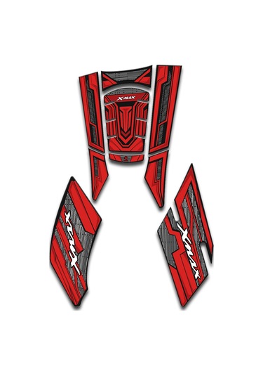 Xmax Tank Pad Seti 2019-23 Karbon Kırmızı