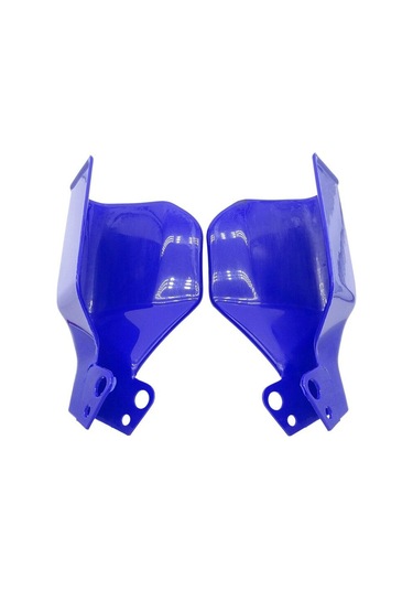 Mavi 1 Çift Evrensel Motosiklet Handguards El Muhafızları Koruyucular Kalkan Rüzgar Geçirmez Muhafızları Moto Dirt Bike Atv'ler İçin