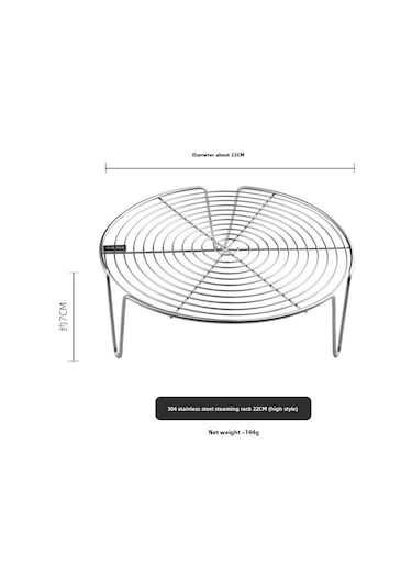 Youtek 304 Çelik Yüksek Ayaklı Buhar Tepsisi - 22cm: Fırında, Mikrodalga Ve Sauté İçin Ev Mutfak Araçları Diğer