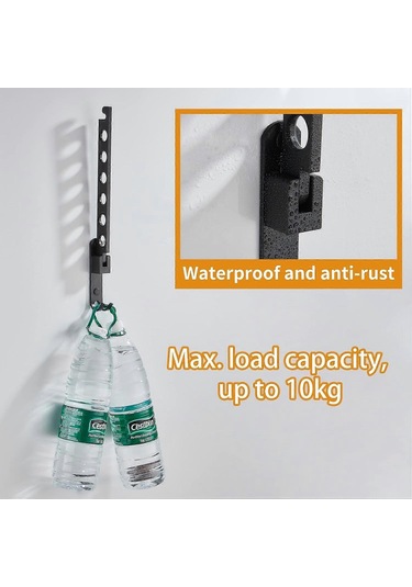 Ganzhoushop Geri Çekilebilir Katlanır Duvar Askısı Katlanır Elbise Askısı Rafı Askılı Raflar Elbise Kurutma Rafları Elbise Saklama Düzenleyici Çok Renkli