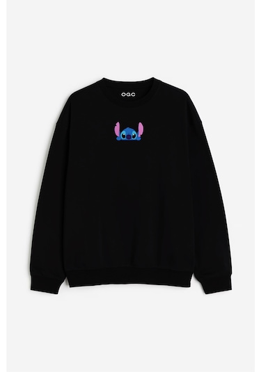 Ogc Stitch & Angel Kombin Sweatshirt Siyah
