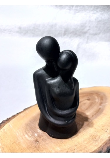 Sarılan Sevgili Biblo Siyah 01