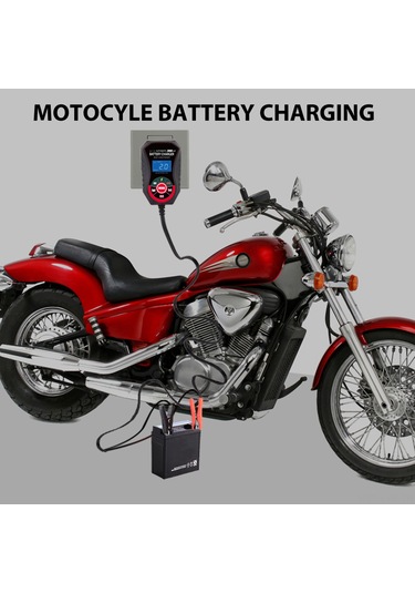 Ranyeek 6v-12v Akü Şarj Cihazı 2a, Akıllı Mikroişlemci Kontrollü, 8 Aşamalı Koruma, Eu Fişi, Led Ekranlı, 32ah Kurşun-asit Akü İçin