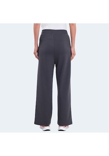 Slazenger VILLE Kadın Cepli Bol Paça Koyu Gri Eşofman Altı