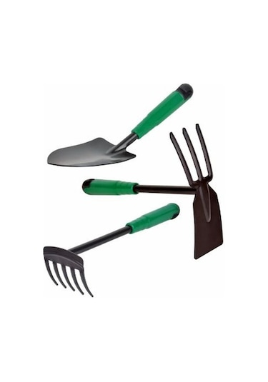 Spring Garden Hobby Bahçe Seti 3'lü Kürek Tırmık Çapak