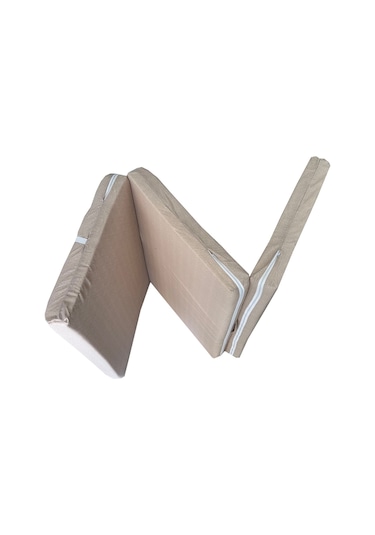 Katlanır Yer Yatağı 8 Cm Kalın Sünger Yatak 80x180x8 Cm-krem