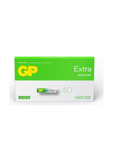 Gp Aaa Boy Extra Alkalin İnce Kalem Pil 40 Lı Paket