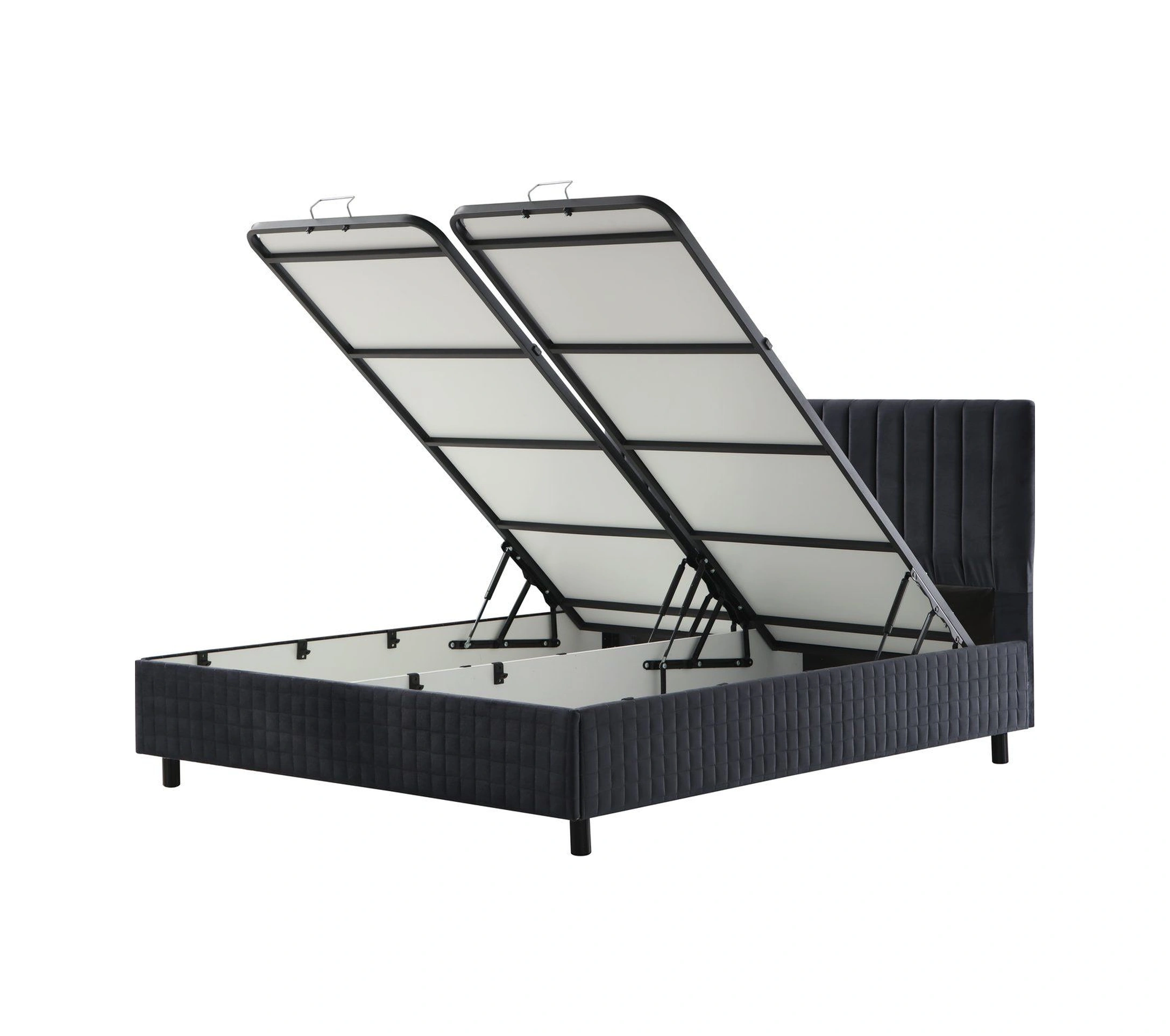 Safir Bazalı Karyola - Antrasit 140x200 140 x 200 CM