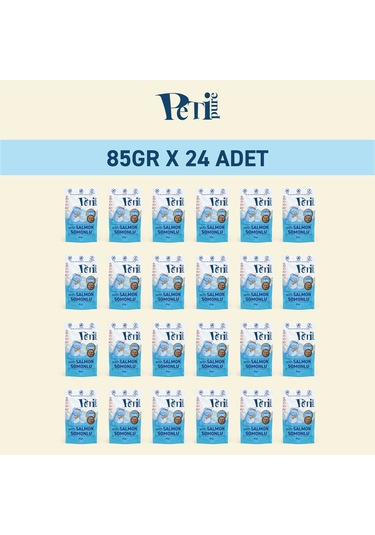Somonlu Yaş Kedi Maması 85 Gr X 24 Adet Jöle İçinde Parça Etli - Yetişkin Kedi