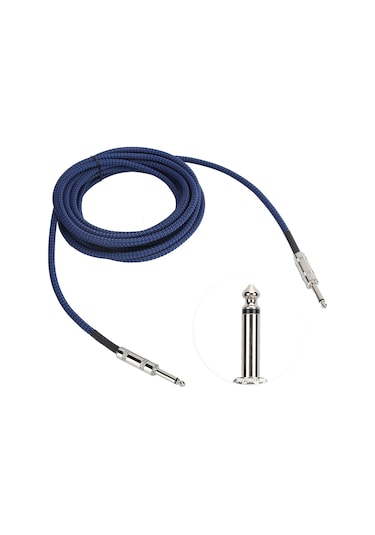 Jorındo 6,35 Mm Gitar Kablosu Düşük Gürültülü Müzik Aleti Amfi Kablosu 1/4 İnç 6 M/19,7 Ft Jd6204