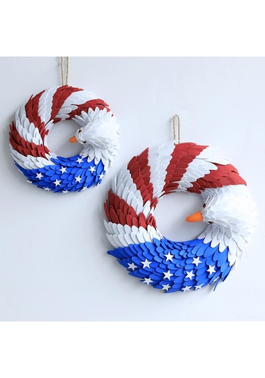 Suntek Anma Günü Çelengi Amerikan Bayrağı Kartal 37cm