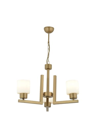 Torqu 3 Lü Eskitme Boyalı Beyaz Camlı Modern Genç Odası Yatak Odası Salon Avize