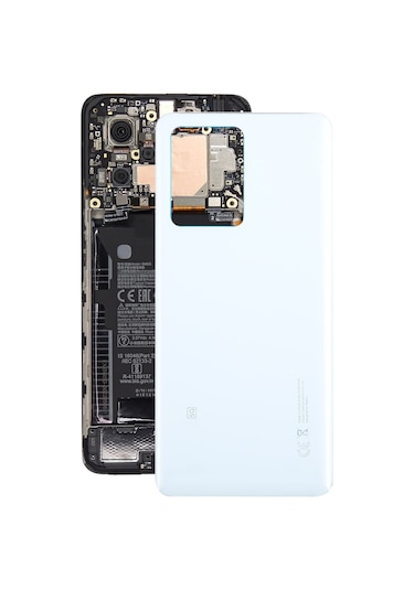 Xiaomi Redmi Note 12 Pro +  Cam Malzeme Arka Kapak Beyaz İçin