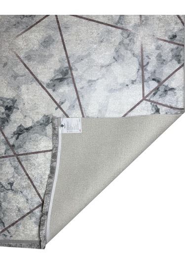 Dijital Kaymaz Yıkanabilir Krem Modern Salon Halısı Mutfak Halısı Yolluk Balkon Halısı Ev Dekor Krem - Gri - Bordo