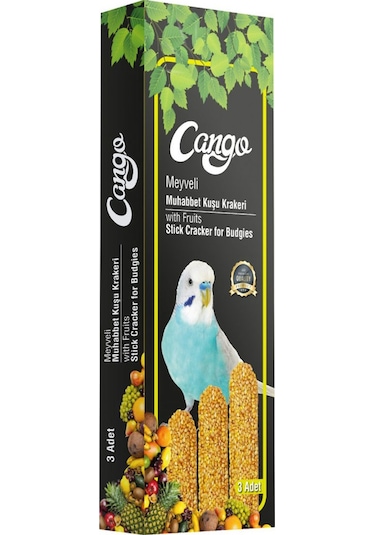 Cango Muhabbet Kuşu Krakeri Meyveli 81gr