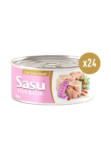 Sasu Light Suda Ton Balığı Bütün Dilim 24 x 160 G