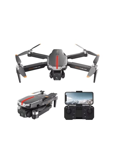 C13s Drone 4k Üçlü Kamera Engel Kaçınma 360 Akrobasi Fırçasız Motor Optik Akış Katlanabilir Drone