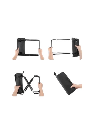 Moveevo Kırmızı Taşınabilir Dış Mekan Sandalyesi - Folding Outdoor Oturak, Çadır, Balıkçılık, Hiking İçin El Çantası Stili İyileştirilmiş Dayanıklı Masaüstü Kırmızı