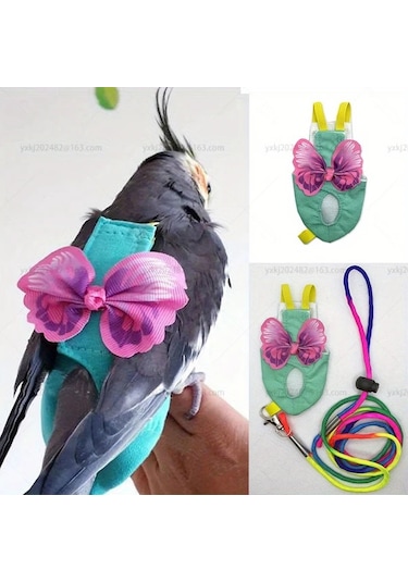 Willowhaven S M L Kuş Uçuş Tulumu Yıkanabilir Ayarlanabilir Polyester Evcil Hayvan Kıyafeti