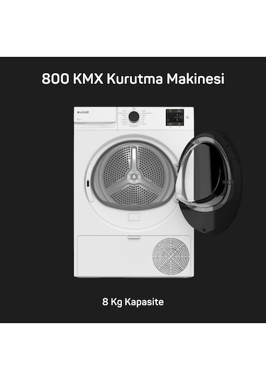 Arçelik 8100 MX Çamaşır Makinesi - 800 KMX Kurutma Makinesi