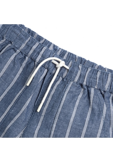 Chicco Pantalon - Kısa 09007938000000 000023 Lıght Blue Strıped Açık Mavi