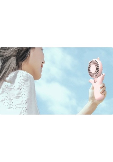 Mini Fan Tembel Taşınabilir Kordon Asılı Boyun Fan El Masaüstü Katlanır Usb Mini Dilsiz Sevimli Küçük Fan 6924 Renkli