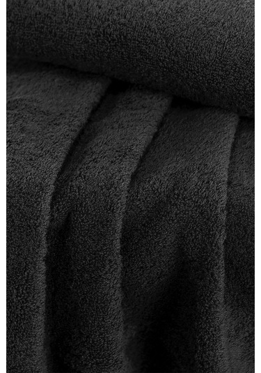 %100 Pamuk Koyu Renkli Siyah 200 Gr 2'li El, Yüz Ve Baş Havlusu Siyah