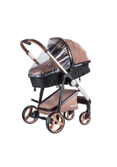 Crom Travel Sistem Bebek Arabası Kahverengi St452