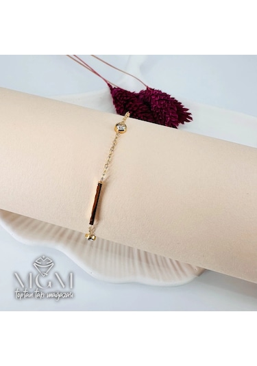 Gold Çelik Bileklikler 16+5 Cm Uzatma Payı - Kbl0084 Çok Renkli