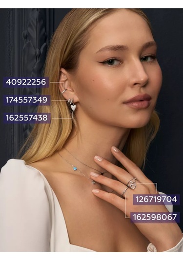 Miestilo 925 Ayar Gümüş Tek Küpe N Harfli Klipsli 174557349 beyaz