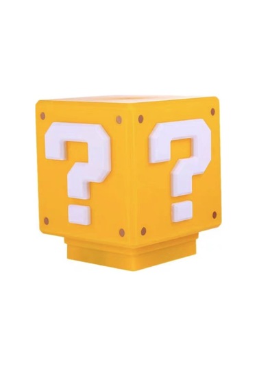 Buaoaosmario Soru İşareti Işık Kare Işık Masaüstü Yatak Odası Yurt Atmosfer Lambası Üçüncü Nesil Sessiz Klasik Oyun Dekorasyonu Sıcak Sarı Işık