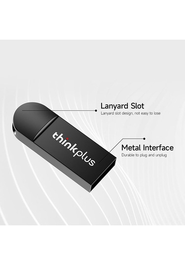 Vkemall Lenovo Thinkplus Mu222 Usb2.0 Usb Bellek 32gb Çinko Alaşımlı Kasa Sağlam Veri Saklama Taşınabilir Plug&play
