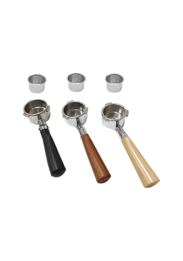 Flybuy Delonghi Dedica Ec680 Kahve Makinesi C İçin 51mm 3 Kulak Koyu Kahverengi Portafilter Koyu Kahverengi