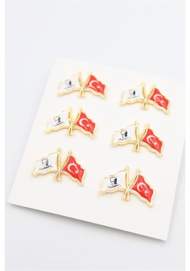 Türk Baykraklı Rozet - Altın
