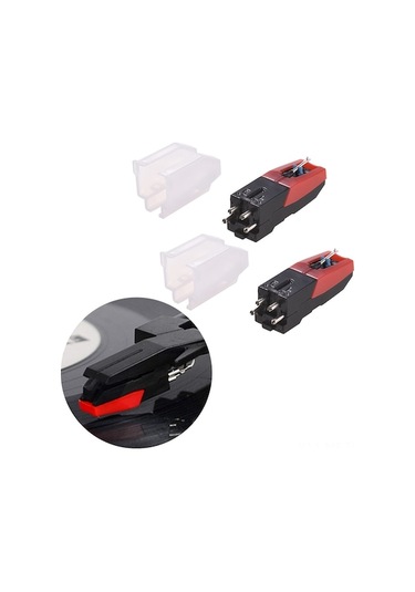 Evrensel Plak Çalar Kartuşu Ve İğne Seti, 2'li Paket, Kolay Montaj, Yüksek Ses Kalitesi