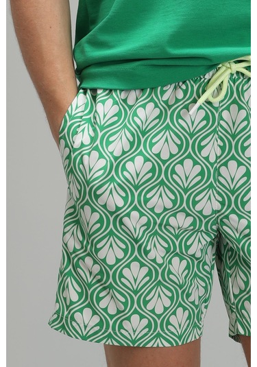Lufian Ellery Erkek Deniz Şortu Yeşil 111220081100600 Yeşil